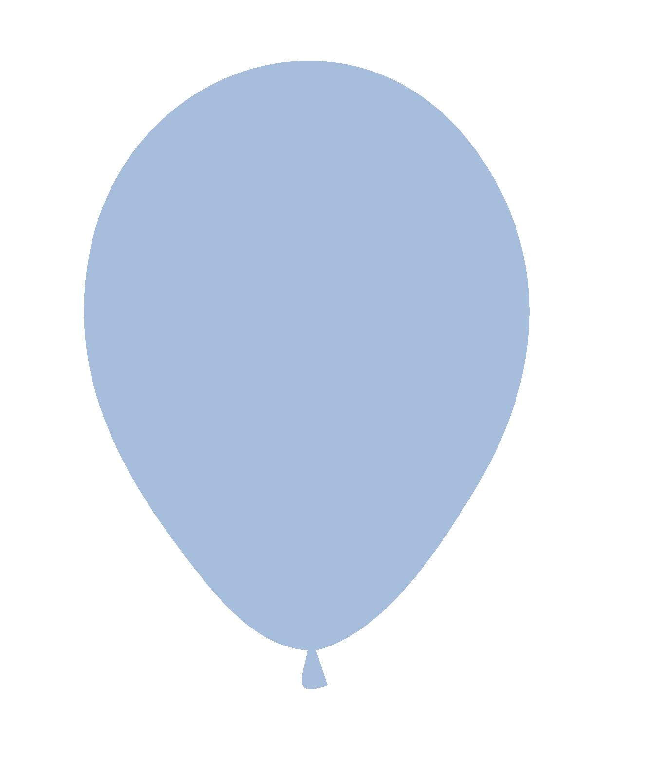 Globo Látex 12" Azul Pastel