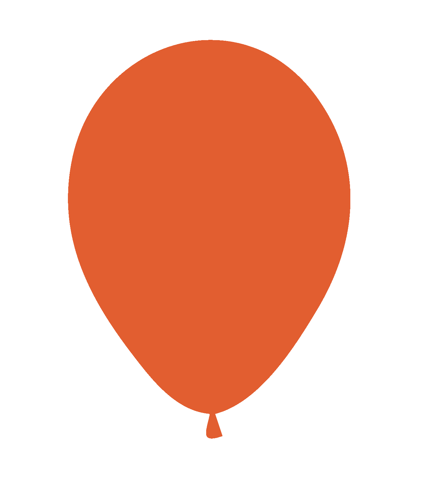 Globo Látex 12" Naranja