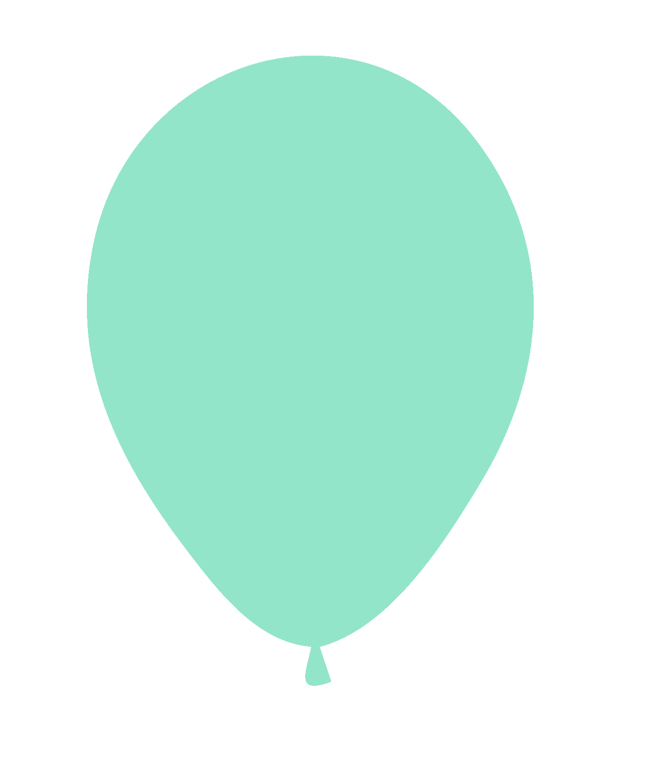 Globo Látex 12" Verde Menta