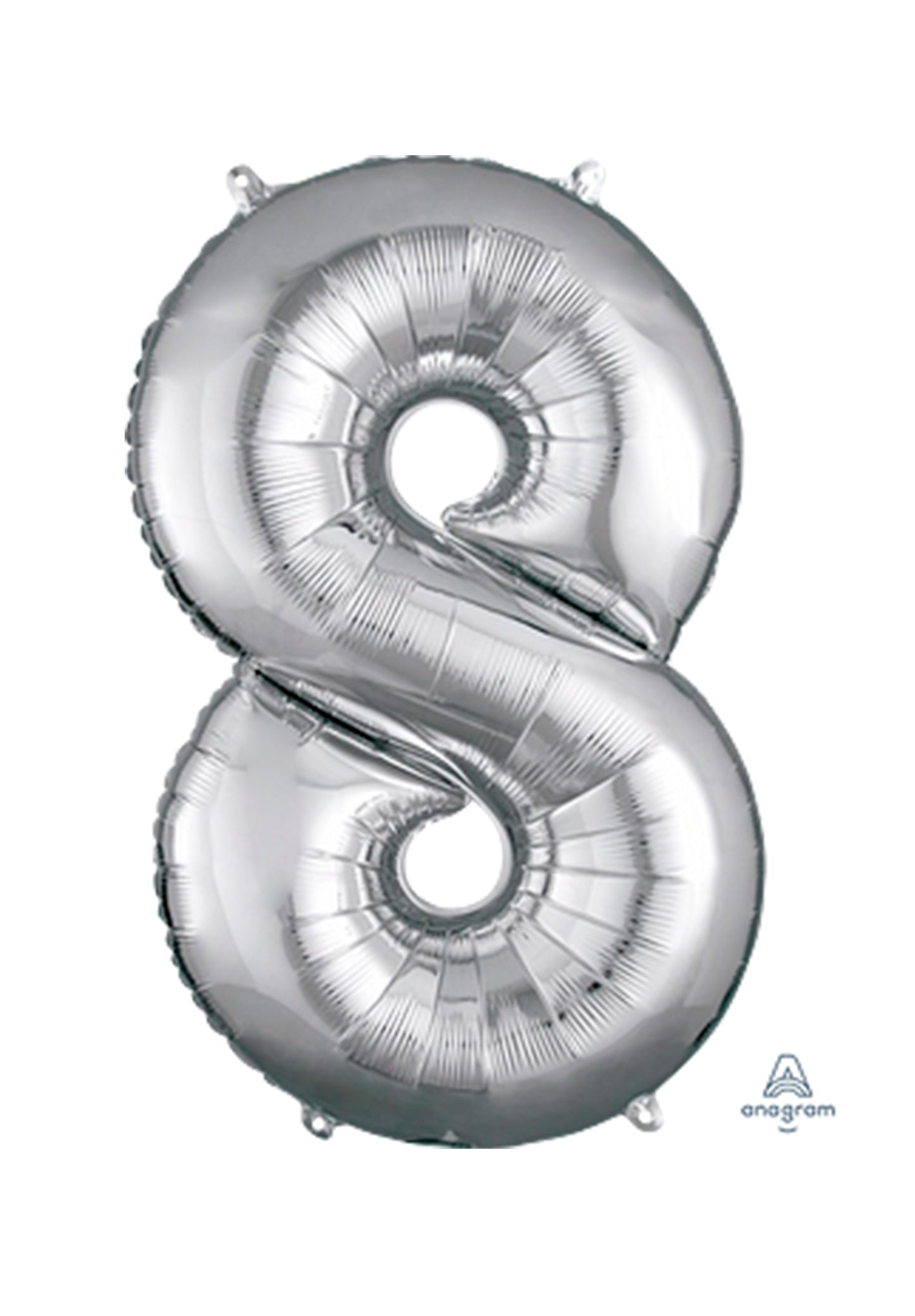 Número #8 Gigante Plata
