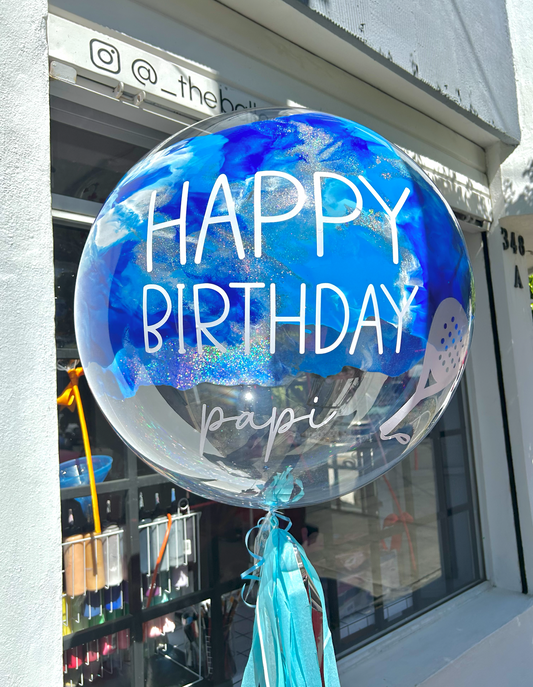 Burbuja Marmoleada + Glitter