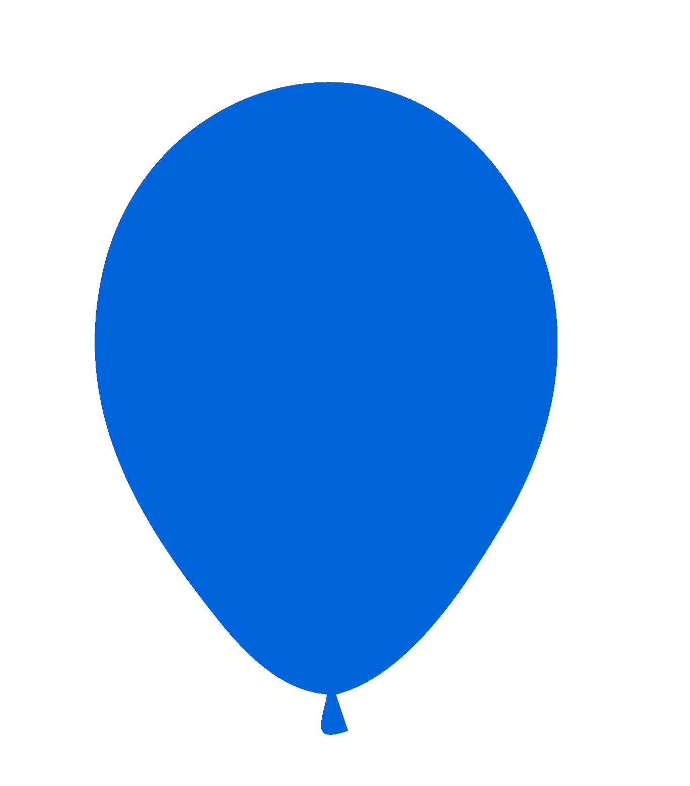 Globo Látex 12" Azul Eléctrico