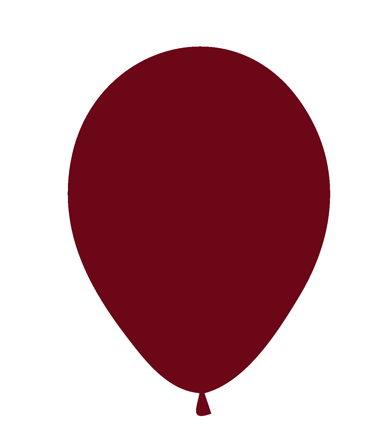 Globo Látex 12" Merlot