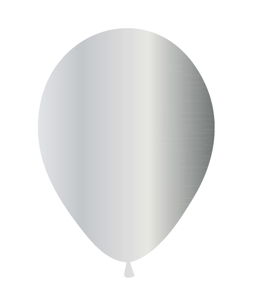 Globo Látex 12" Plata