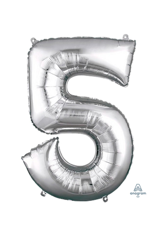 Número #5 Gigante Plata