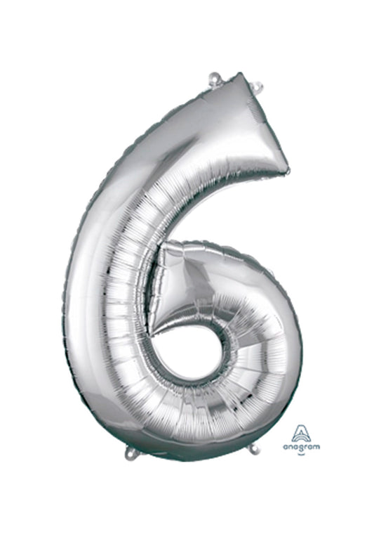 Número #6 Gigante Plata